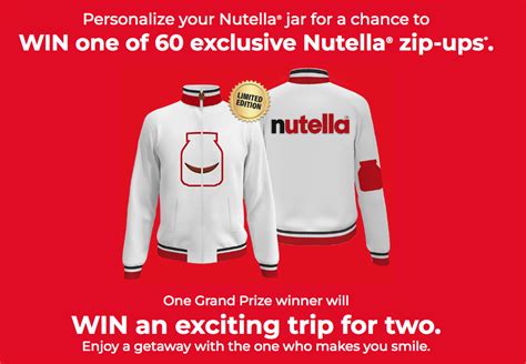 void where prohibited enter sweepstakes|Give a Nutella Smile .
